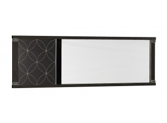 Прямоугольное настенное зеркало в гостиную Мира MIRA-10 венге