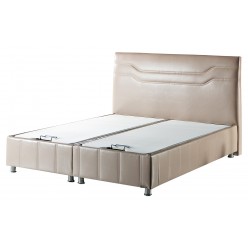 Двуспальная кровать с подъемным механизмом и мягким изголовьем Ферро FERRO
