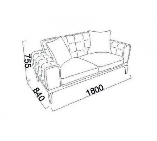 Двухместный диван Маркони (Marcony) Беллона