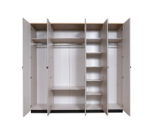 Пятистворатый шкаф для одежды Мадрид (Кашемир эмаль) Пятистворатый шкаф для одежды Мадрид (Кашемир эмаль)