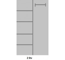 Двухстворчатый шкаф для одежды Авиньон MUR-111-05 с зеркалом