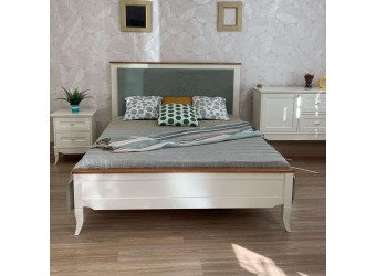 Двуспальная кровать Римини MUR-118-01/1 с мягкой вставкой