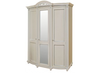 Шкаф для одежды «Валенсия 3» П254.10 (античная темпера с серебром)