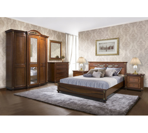 Спальня «Валенсия» 2 (каштан) Спальня «Валенсия» 2 (каштан)