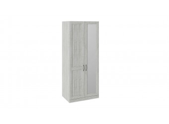 Шкаф для одежды с 1 глухой и 1 зеркальной дверью левый «Кантри» (Винтерберг) СМ-308.07.021L