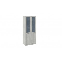 Шкаф для одежды с 2 глухими дверями «Кантри» (Замша синяя/Винтерберг) СМ-308.07.220 (з)