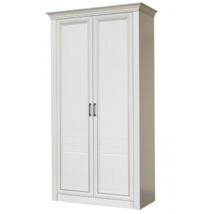 Двухдверный шкаф для одежды Орлеан 835 ясень белый