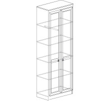 Двустворчатый шкаф для одежды Инна 615 темный